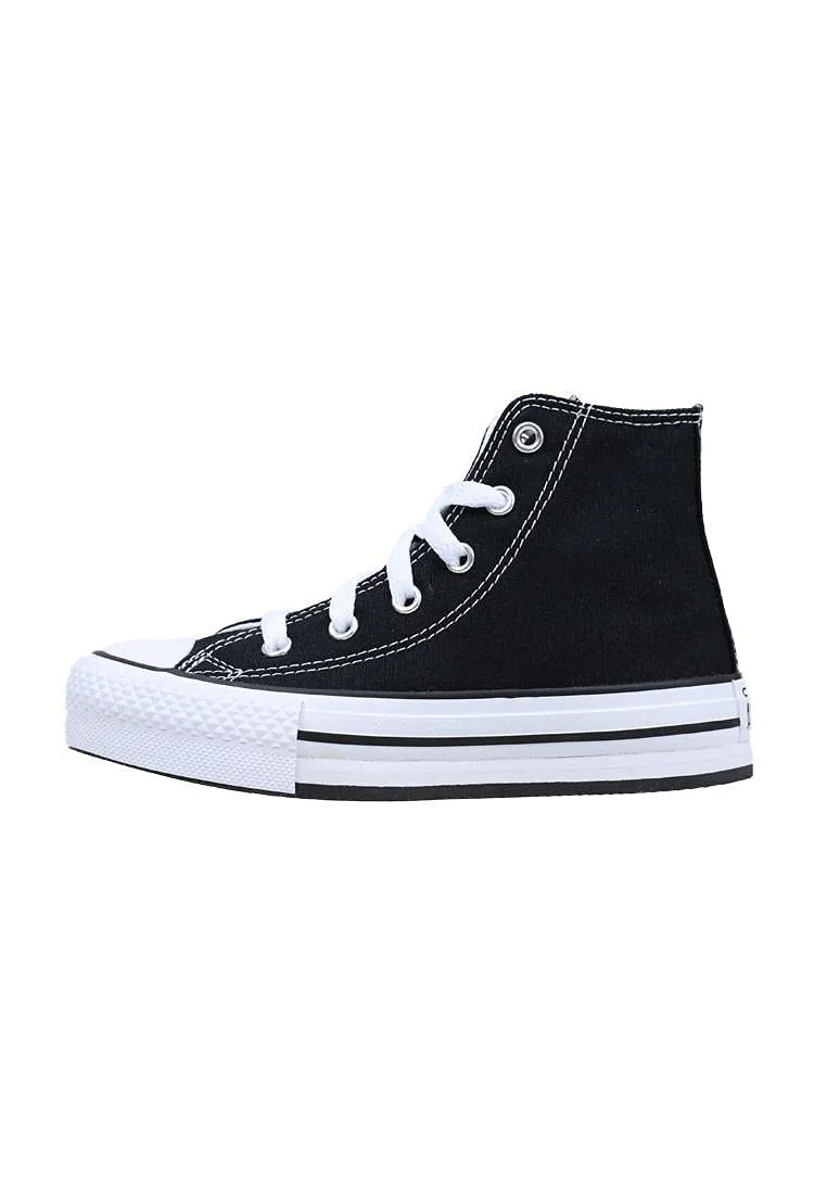 Converse Chuck Taylor All Star Eva Lift Canvas Platform Uomo 272855C, Black/White/Black, EU 20 - immagine 8