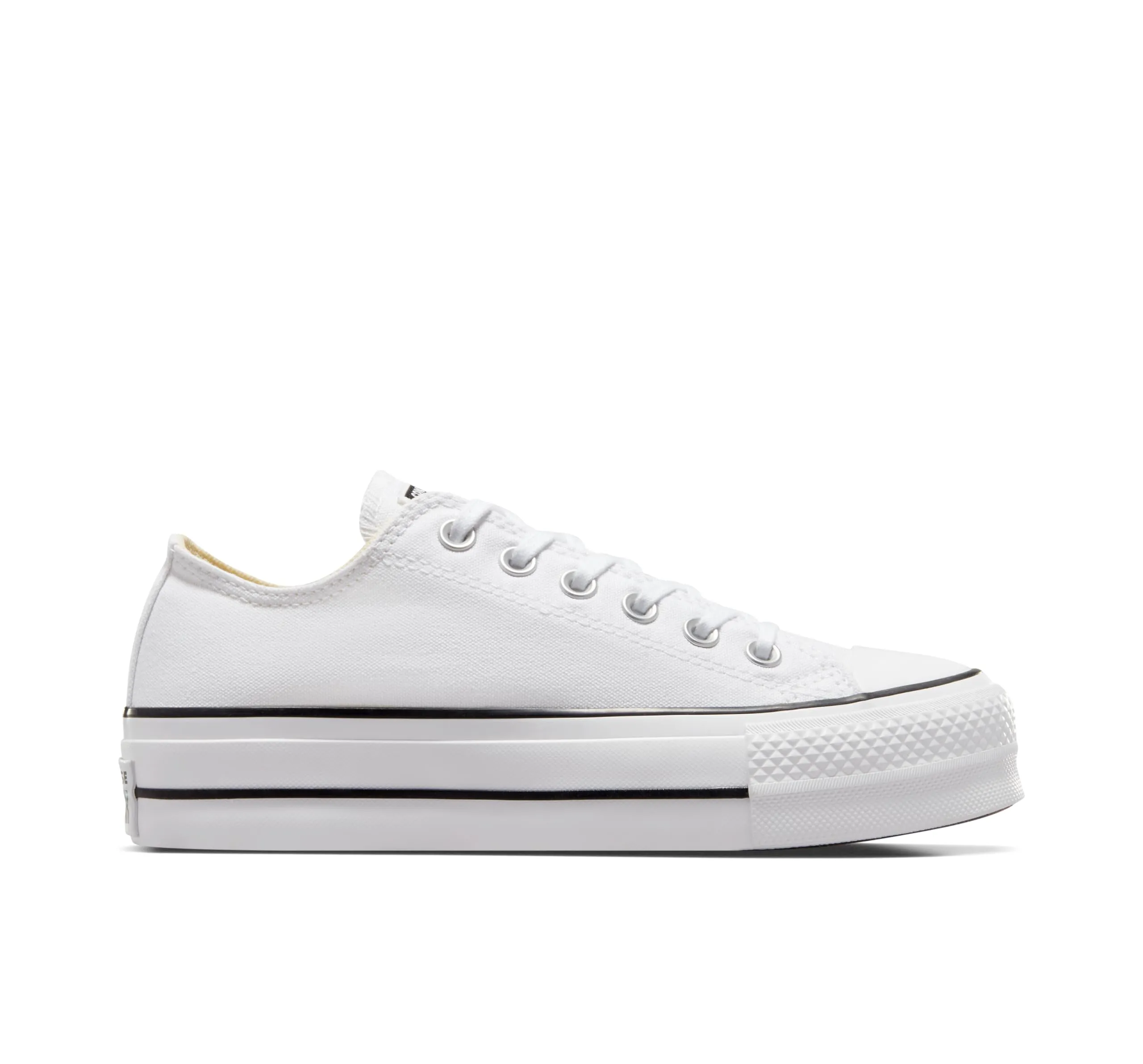 Converse Chuck Taylor All Star Lift Platform High Top Sneaker Women's, White/Black/White, 36 EU - immagine 1