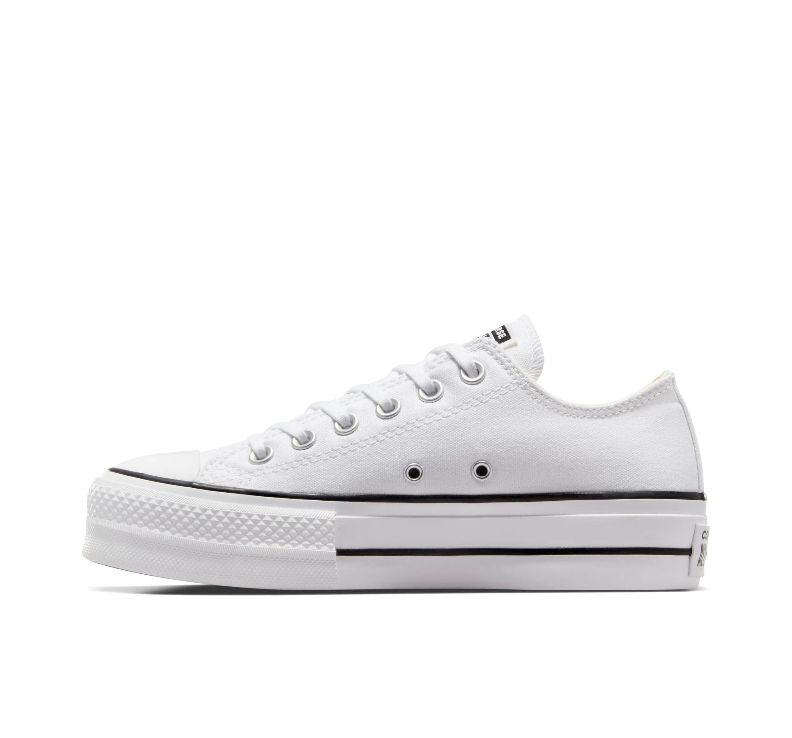 Converse Chuck Taylor All Star Lift Platform High Top Sneaker Women's, White/Black/White, 36 EU - immagine 2