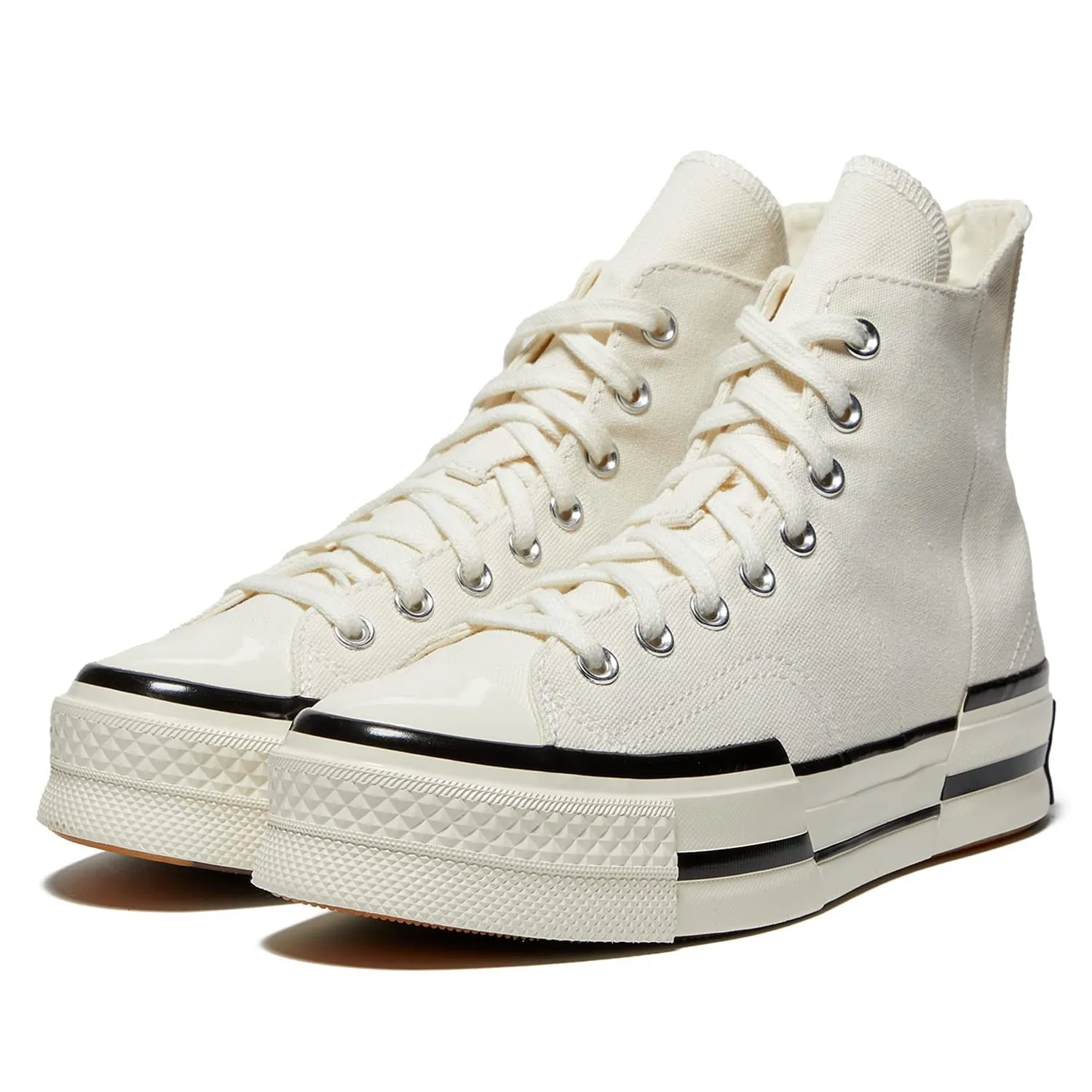 Converse Chuck 70 Plus Hi A00915C - Egret/Black/Egret - immagine 6