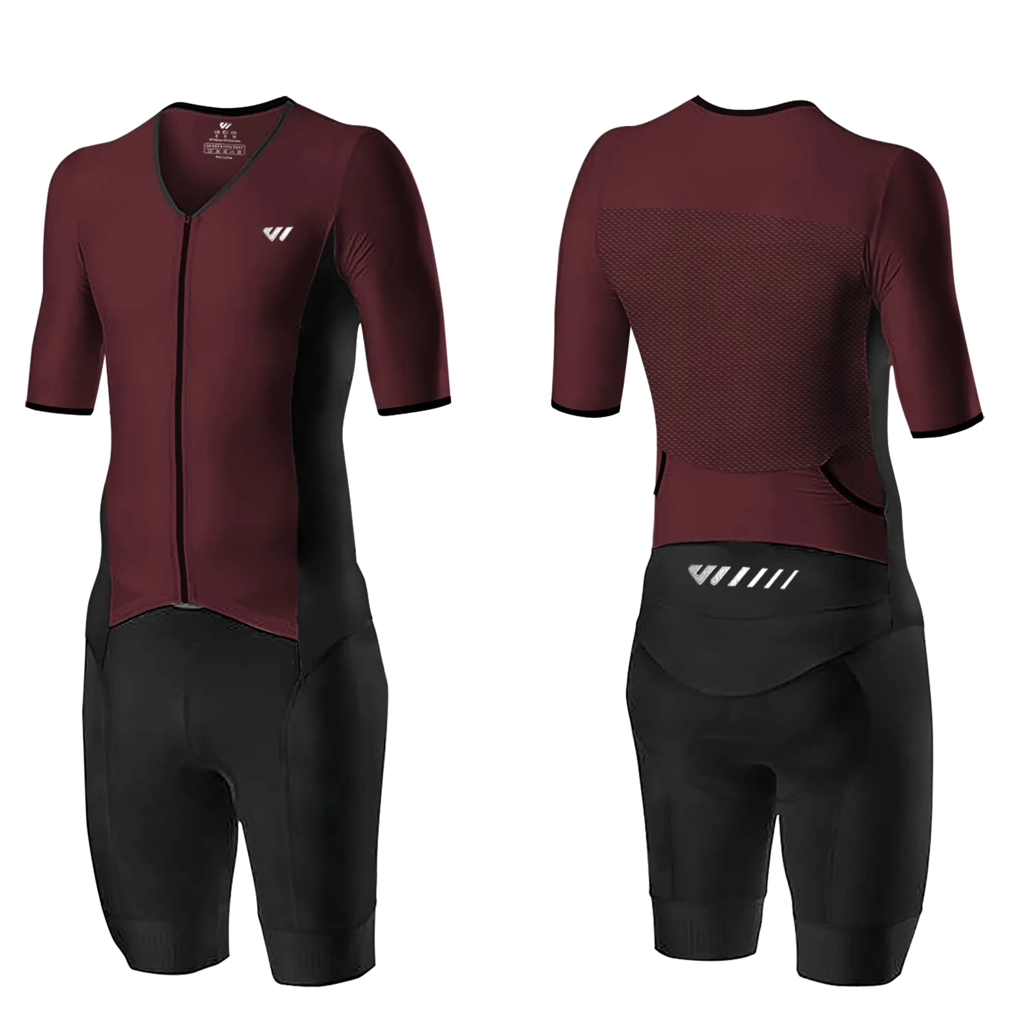 Lo.gas Trisuit Uomo Triathlon Tuta a Maniche Corte Traspirante - immagine 1