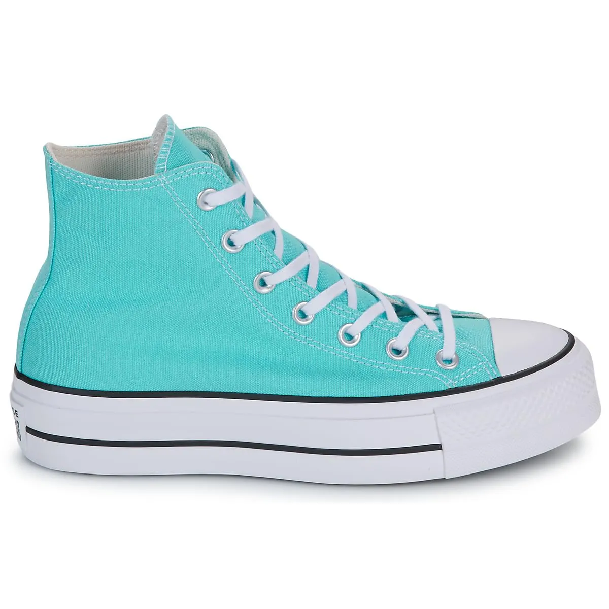 Converse Chuck Taylor All Star Lift PLA Sneaker da Donna in Tessuto, Cielo Blu, 38.5 EU - immagine 3