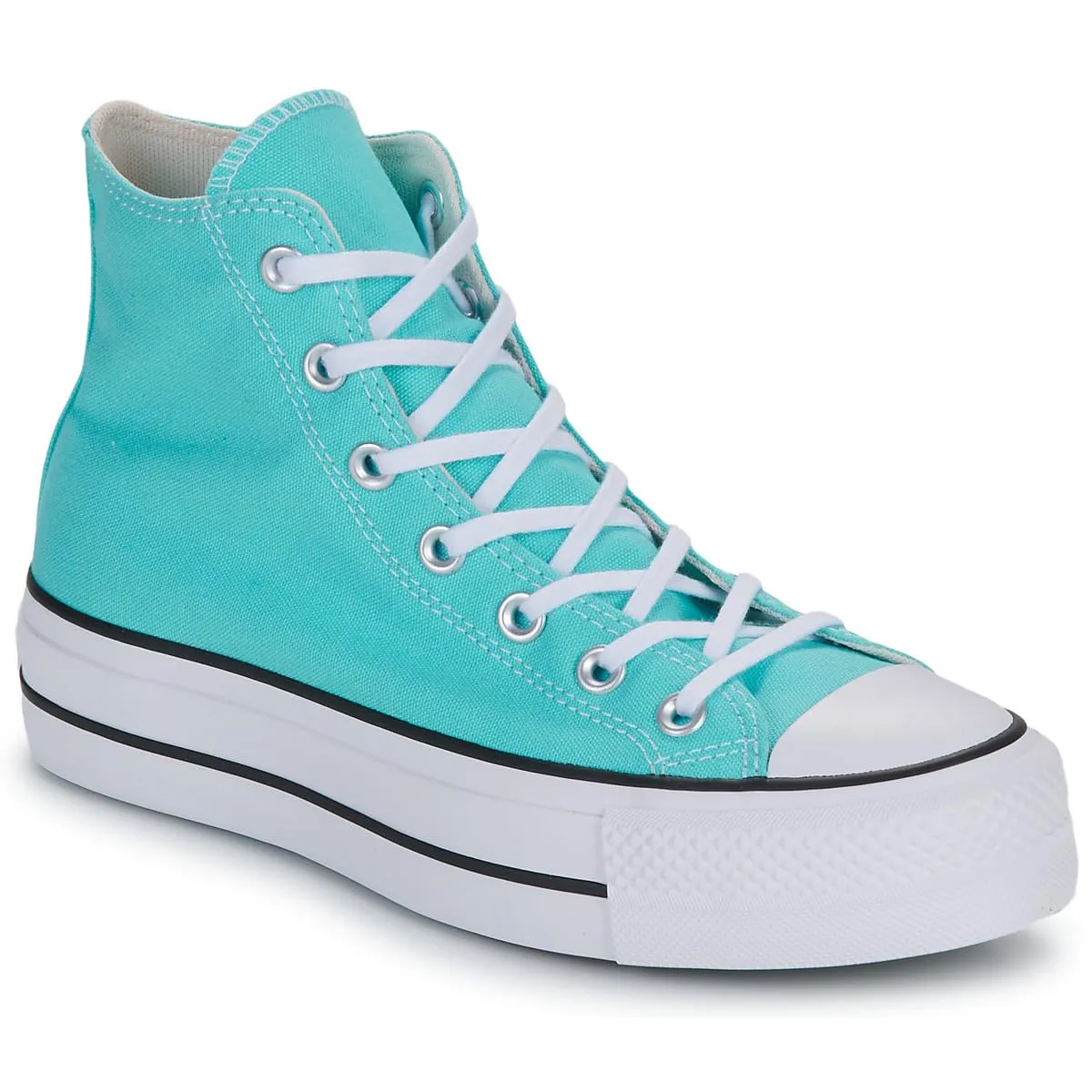 Converse Chuck Taylor All Star Lift PLA Sneaker da Donna in Tessuto, Cielo Blu, 40.5 EU - immagine 1
