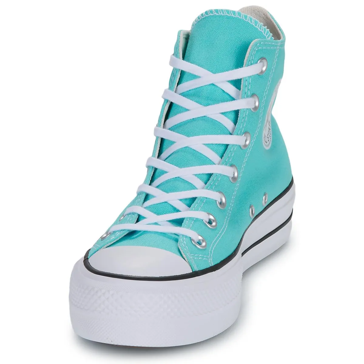Converse Chuck Taylor All Star Lift PLA Sneaker da Donna in Tessuto, Cielo Blu, 40.5 EU - immagine 4