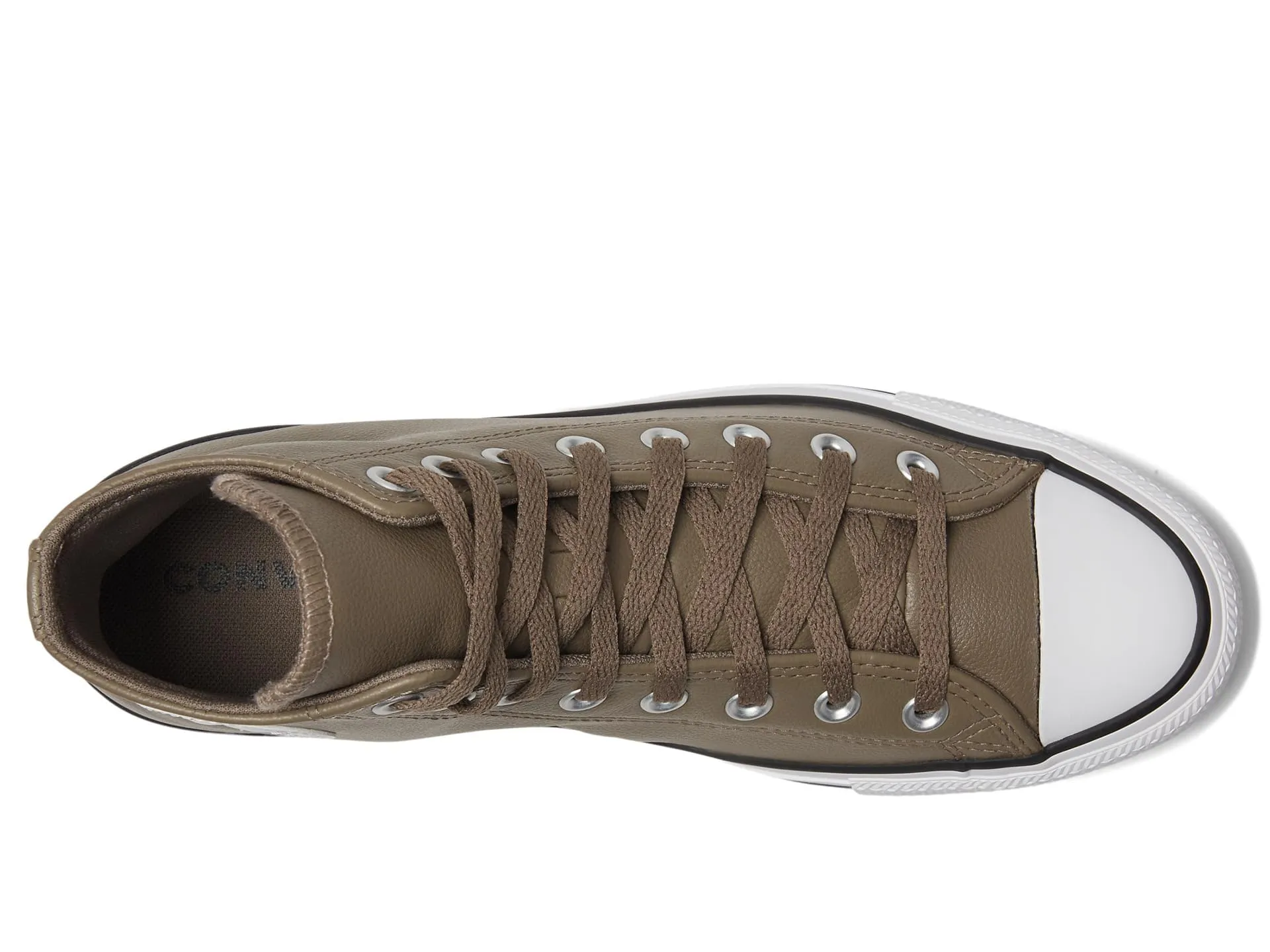 Converse Chuck Taylor All Star Sneaker in pelle, Tortora Classico Dark Matter, A09482C - immagine 2