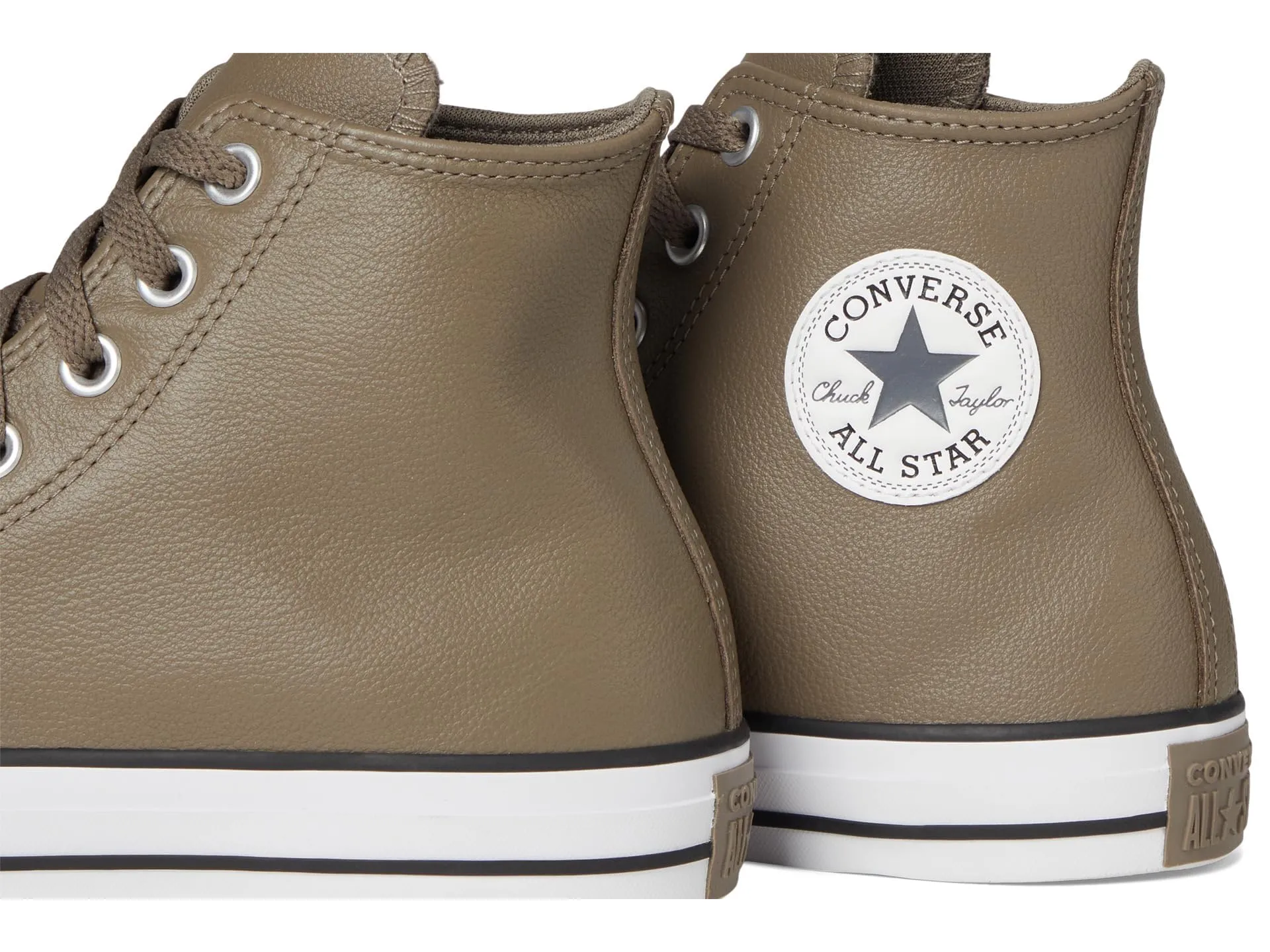 Converse Chuck Taylor All Star Sneaker in pelle, Tortora Classico Dark Matter, A09482C - immagine 6