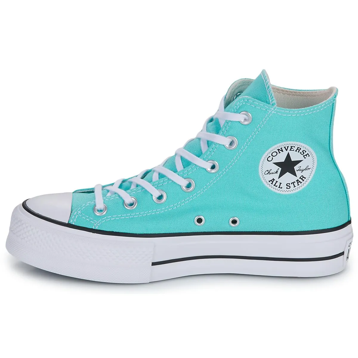 Converse Chuck Taylor All Star Lift PLA Sneaker da Donna in Tessuto, Cielo Blu, 40 EU - immagine 5
