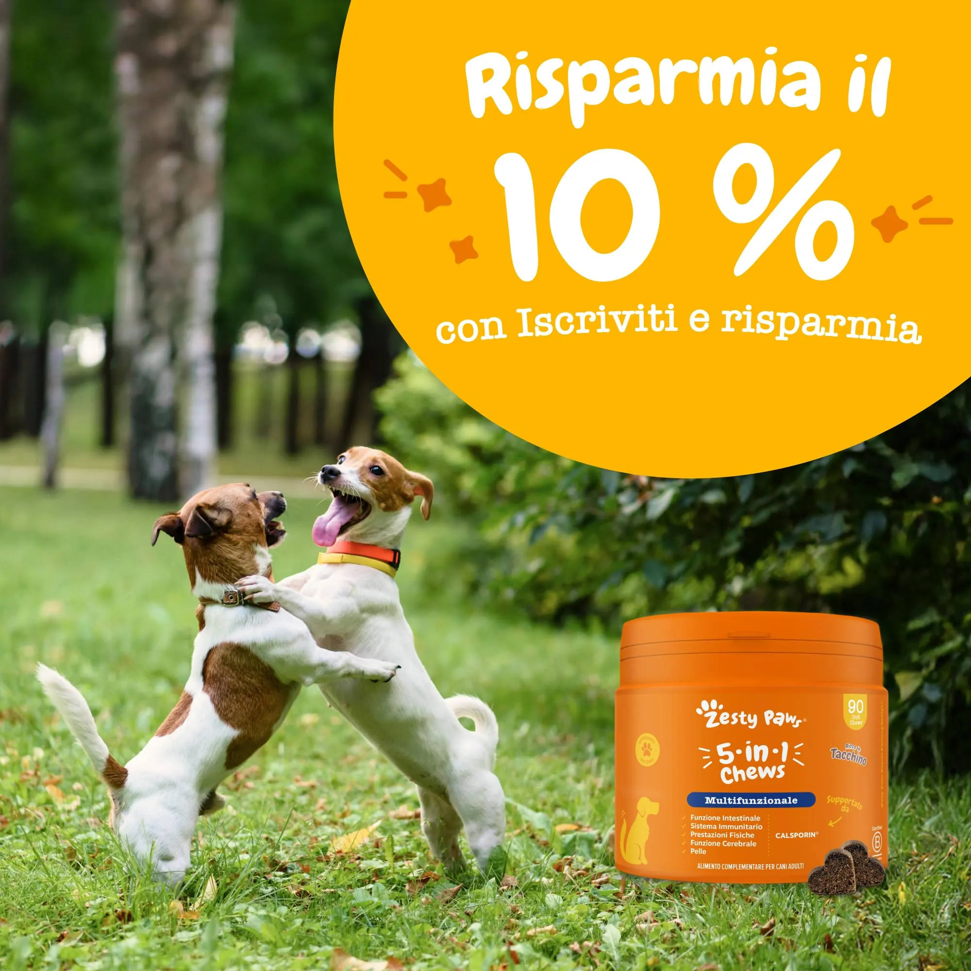 Zesty Paws Multivitaminico 5-in-1 per Cani, 90 Bocconcini - immagine 9