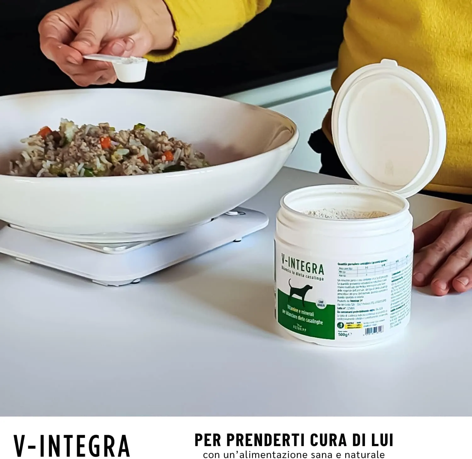 V-INTEGRA Cane Anziano Integratore Multivitaminico e Minerale per Dieta Casalinga e BARF, 500g - immagine 5