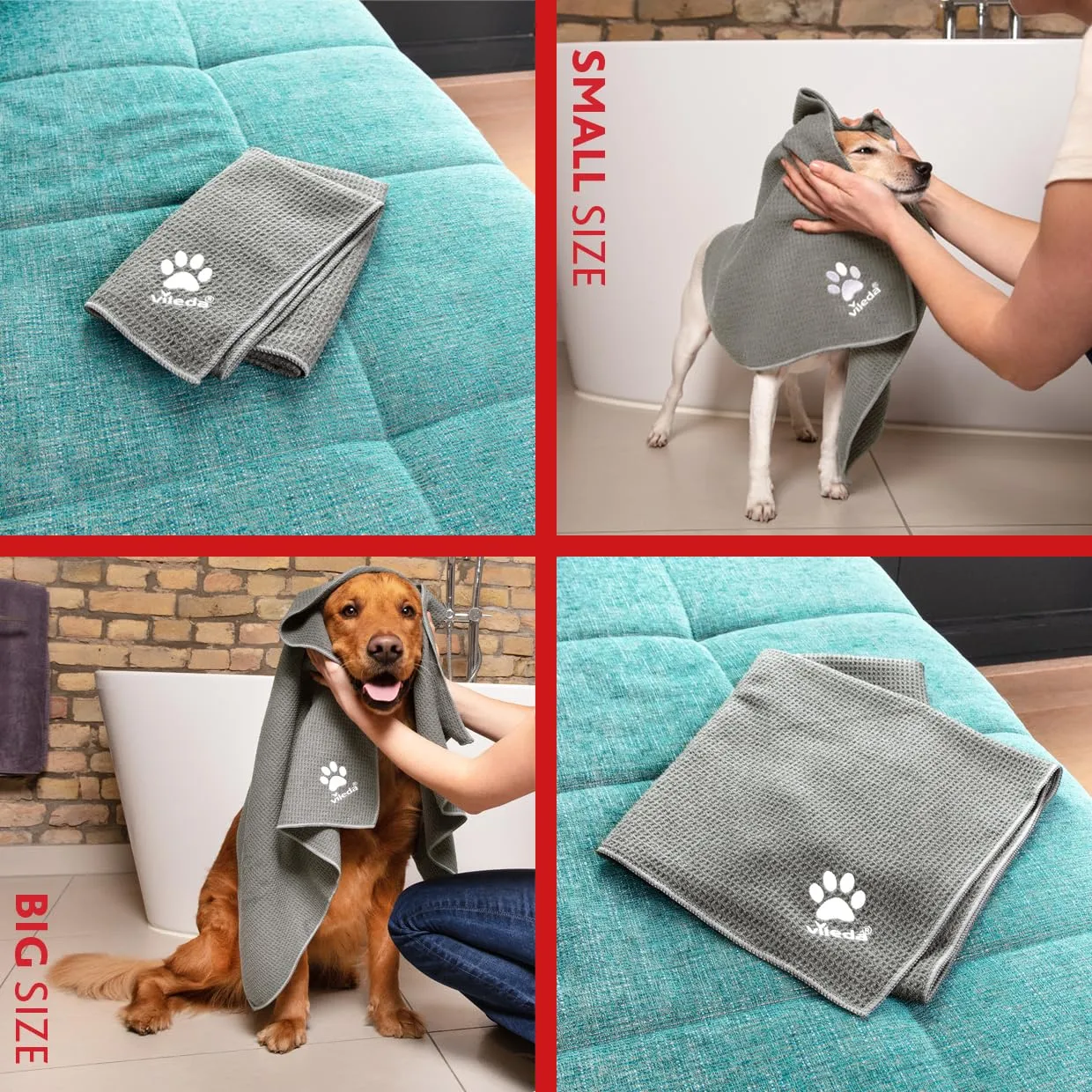 Vileda Pet Pro Panno in Microfibra per Animali, Taglia XL - immagine 6