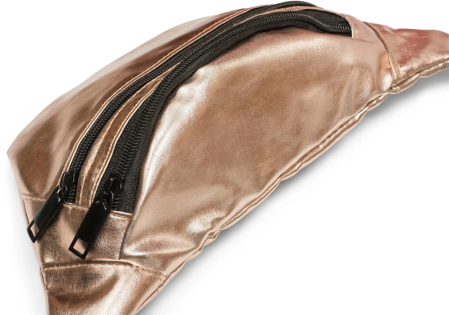 styleBREAKER Marsupio Donna Metallizzato, Rosa Oro, 21x16 cm - immagine 6