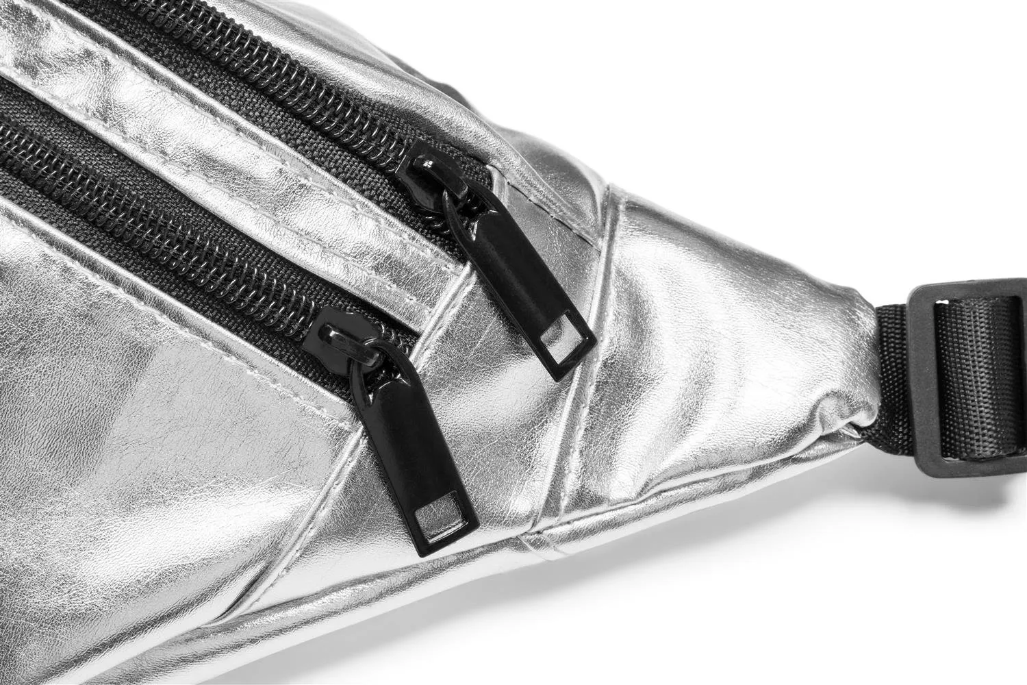 styleBREAKER Marsupio Donna Metallizzato, Argento, 21x16 cm - immagine 2