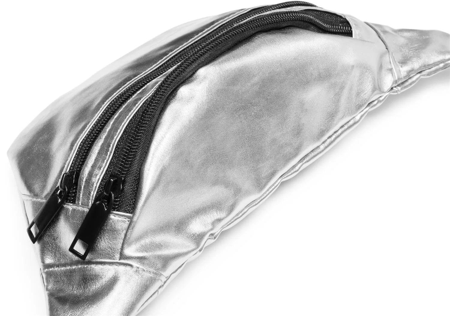 styleBREAKER Marsupio Donna Metallizzato, Argento, 21x16 cm - immagine 6