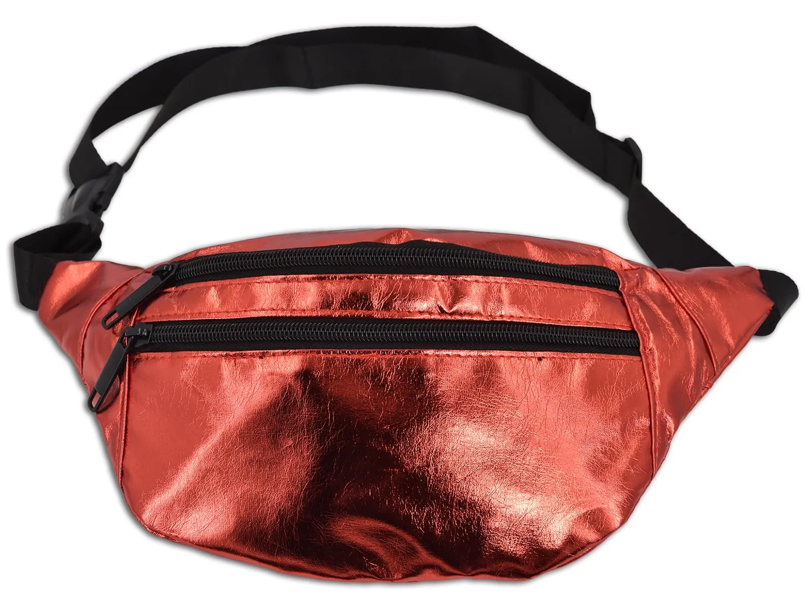styleBREAKER Marsupio Donna Metallizzato, Rosso, 21x16 cm - immagine 1