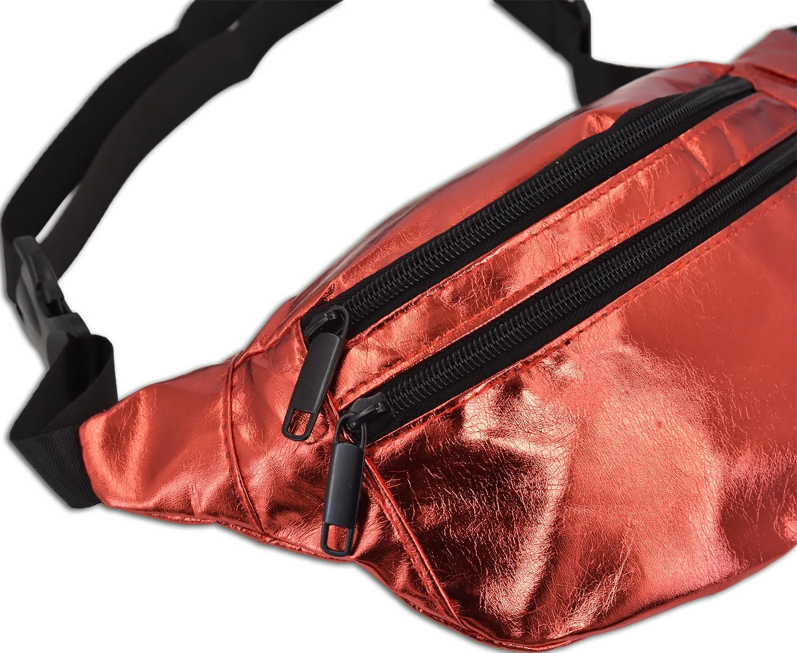 styleBREAKER Marsupio Donna Metallizzato, Rosso, 21x16 cm - immagine 2