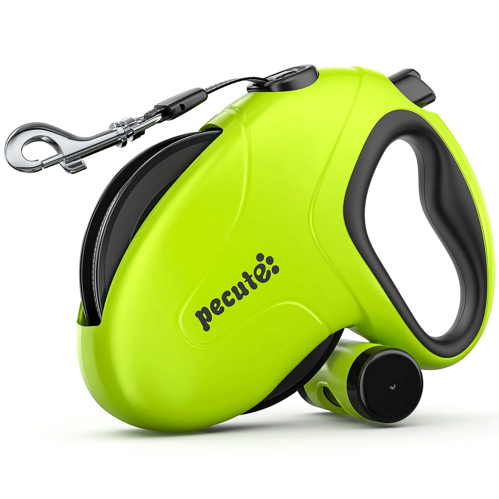 Pecute Guinzaglio Retrattile per Cani 10M (Fino a 50 Kg), Verde - immagine 1