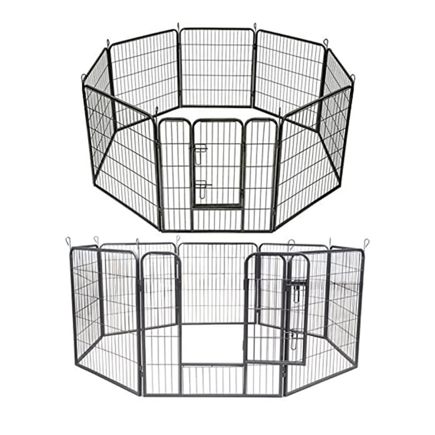 AQPET Recinto Modulare 80x80 cm per Cani, Gatti, Conigli e Roditori, 8 Pannelli per Interno ed Esterno - immagine 3