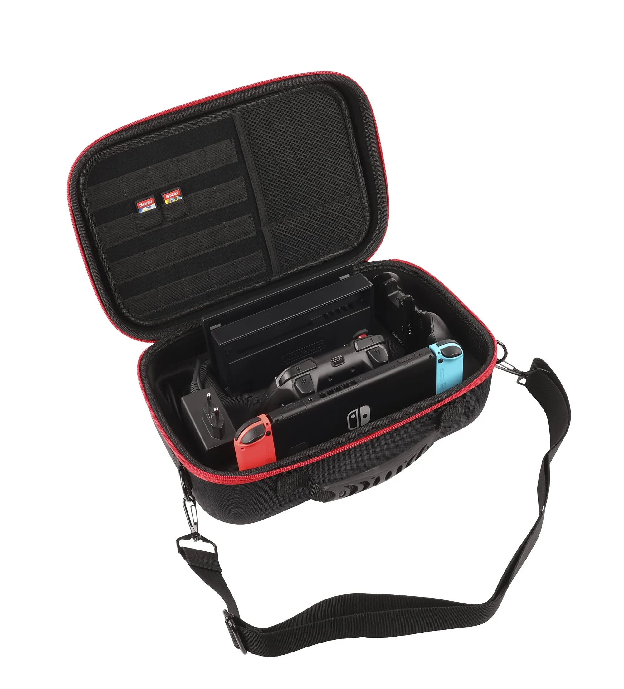 Konix Mythics Custodia per Nintendo Switch, Switch Lite e Switch OLED - Nero - immagine 4