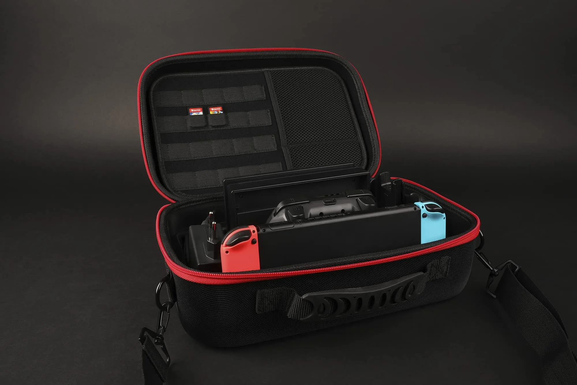 Konix Mythics Custodia per Nintendo Switch, Switch Lite e Switch OLED - Nero - immagine 11