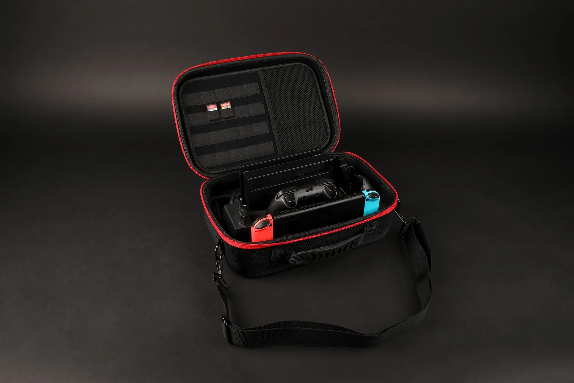 Konix Mythics Custodia per Nintendo Switch, Switch Lite e Switch OLED - Nero - immagine 12
