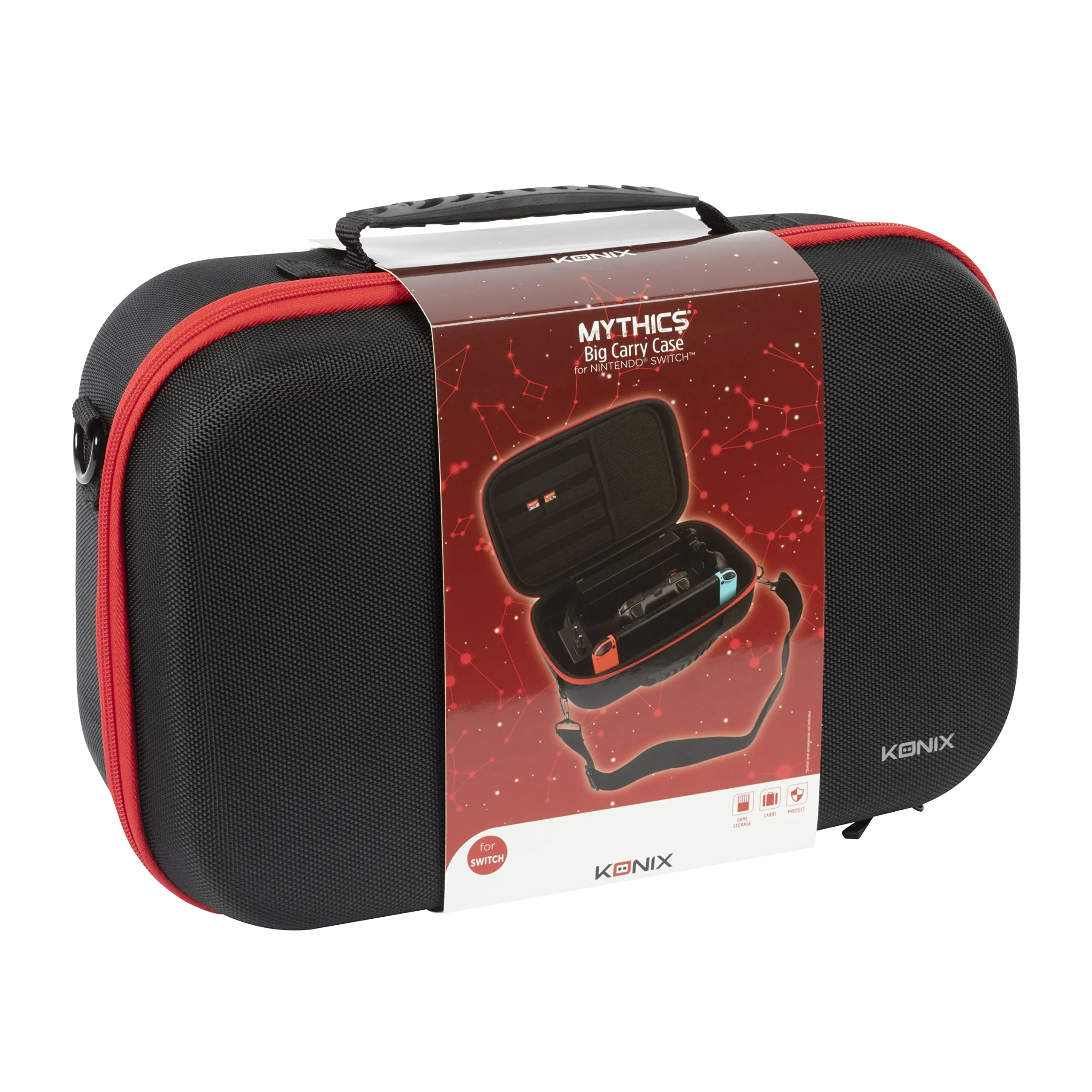 Konix Mythics Custodia per Nintendo Switch, Switch Lite e Switch OLED - Nero - immagine 15