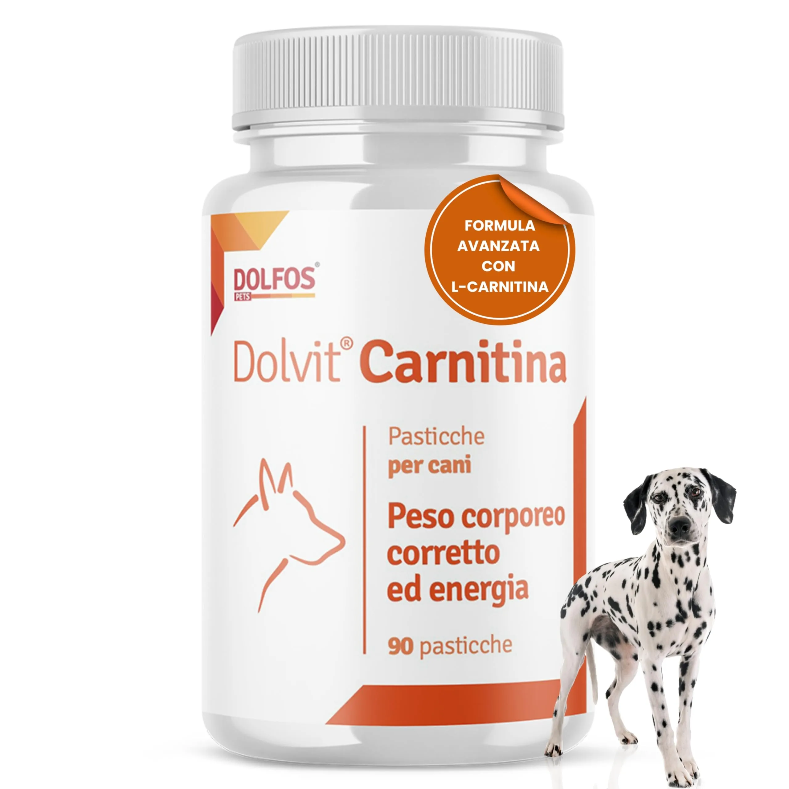 Pets Dolfos Dolvit Carnitine Integratore Cane, 90 Compresse - immagine 1