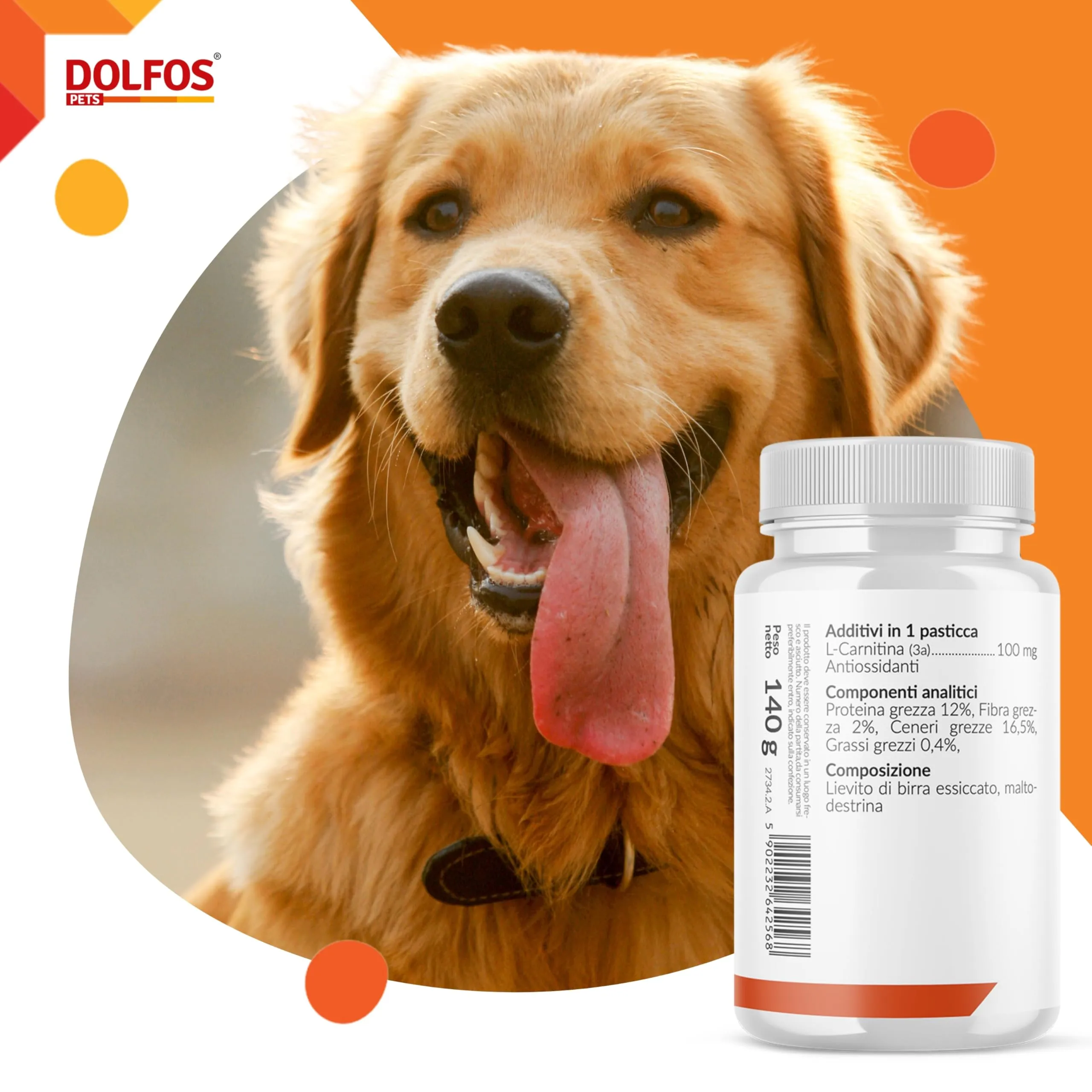 Pets Dolfos Dolvit Carnitine Integratore Cane, 90 Compresse - immagine 7