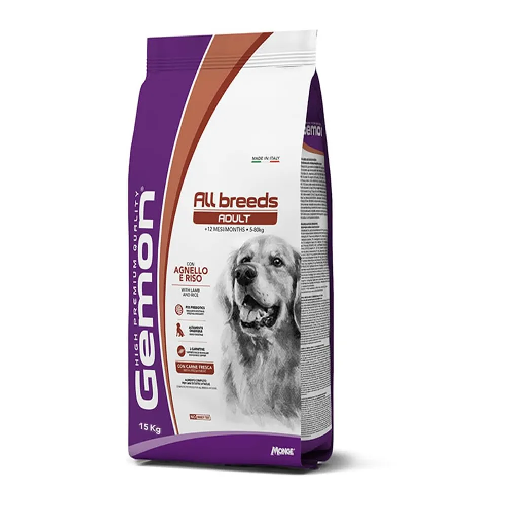 Monge Gemon Medium Adult Agnello e Riso, 15 kg - immagine 1