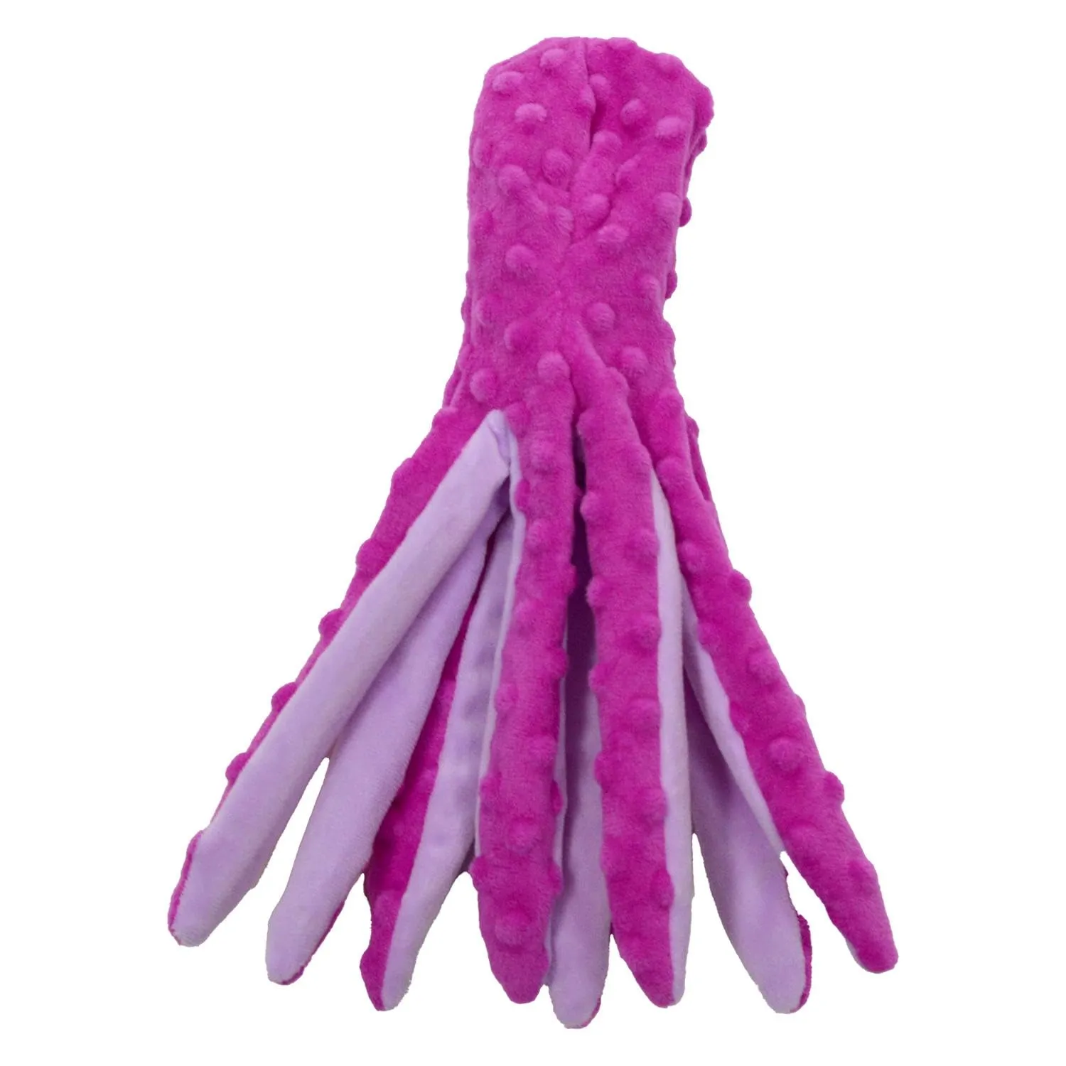 JACK AND VANILLA Giocattolo Interattivo per Cani a Forma di Polpo, Modello Bubble Plush, 32 cm, Rosa - immagine 2