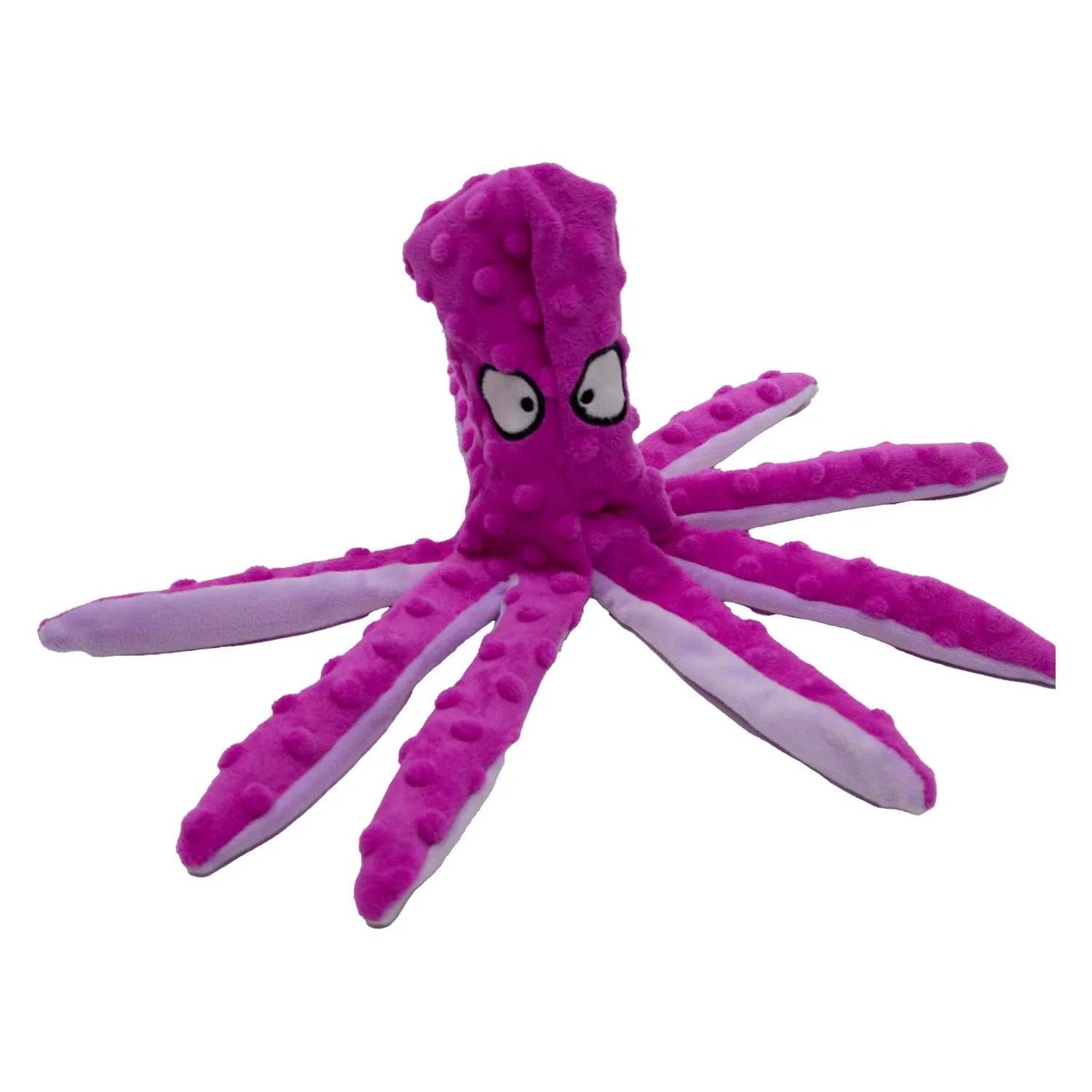 JACK AND VANILLA Giocattolo Interattivo per Cani a Forma di Polpo, Modello Bubble Plush, 32 cm, Rosa - immagine 3