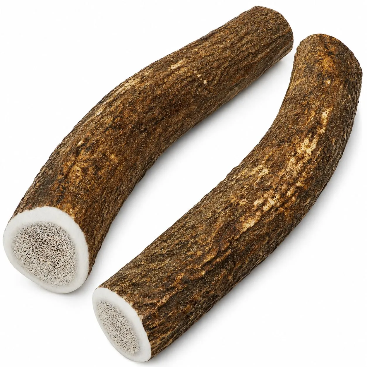 Kira&Gara Corno di Cervo Naturale per Cani, M 71-100g, 2pz - immagine 1