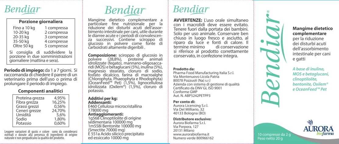 Aurora Biofarma Bendiar, 10 compresse - immagine 2