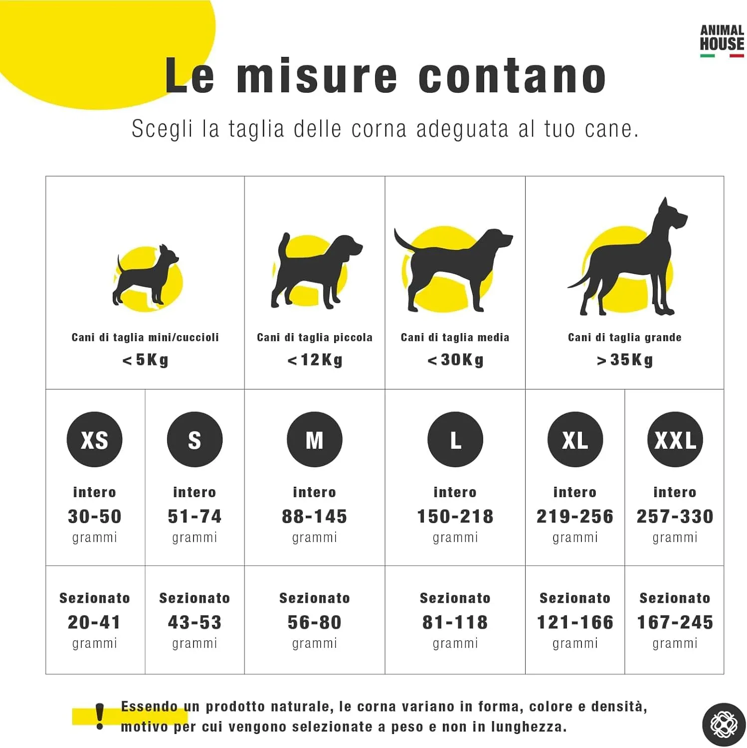 Animal House Corna di Cervo per Cani Intere, 3 Pezzi, L - immagine 2