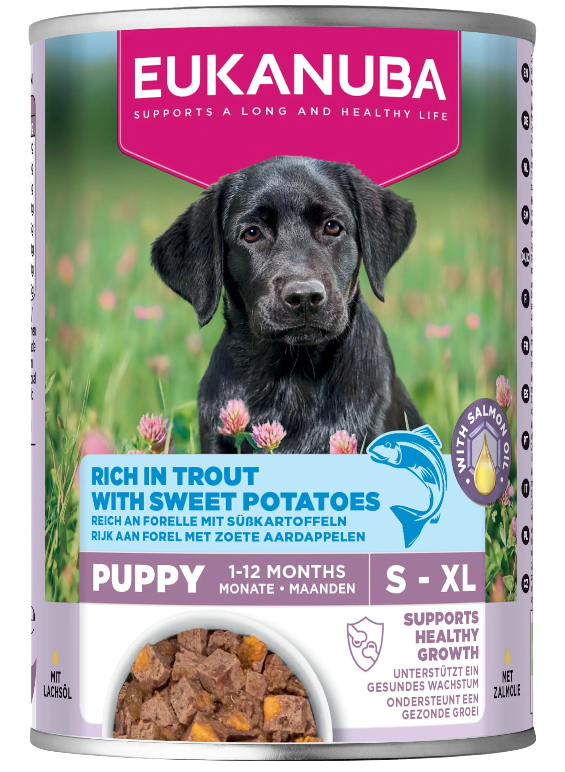 Eukanuba Cibo Umido Cucciolo con Trota e Patate Dolci, 6 x 400 g - immagine 8