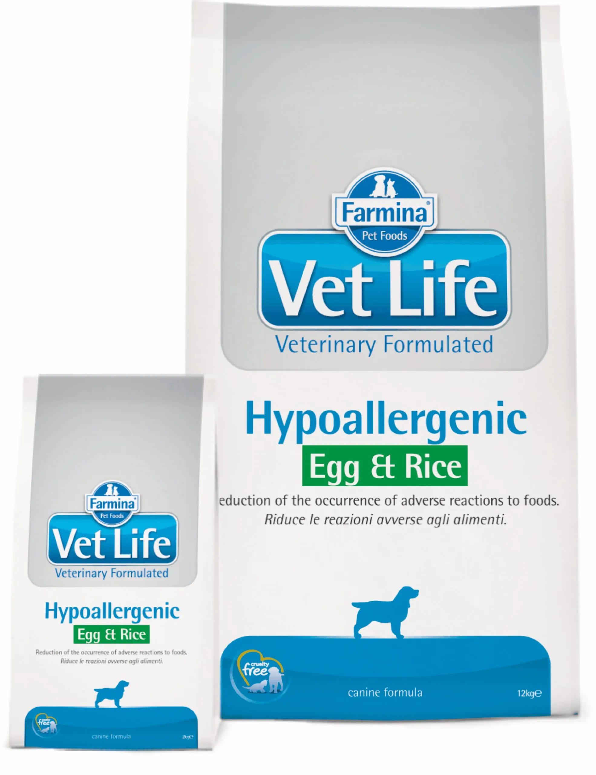 Farmina Vet Life Hypoallergenic Egg & Rice Adult Dog Food, 12kg - immagine 1