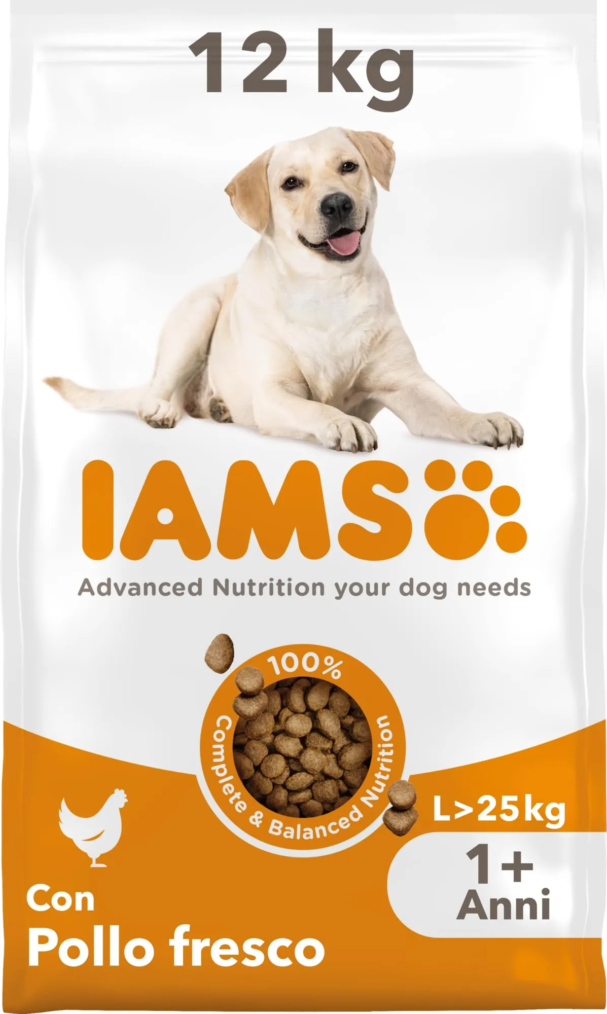 IAMS Cibo secco per cani di taglia grande al pollo, 12 kg - immagine 1