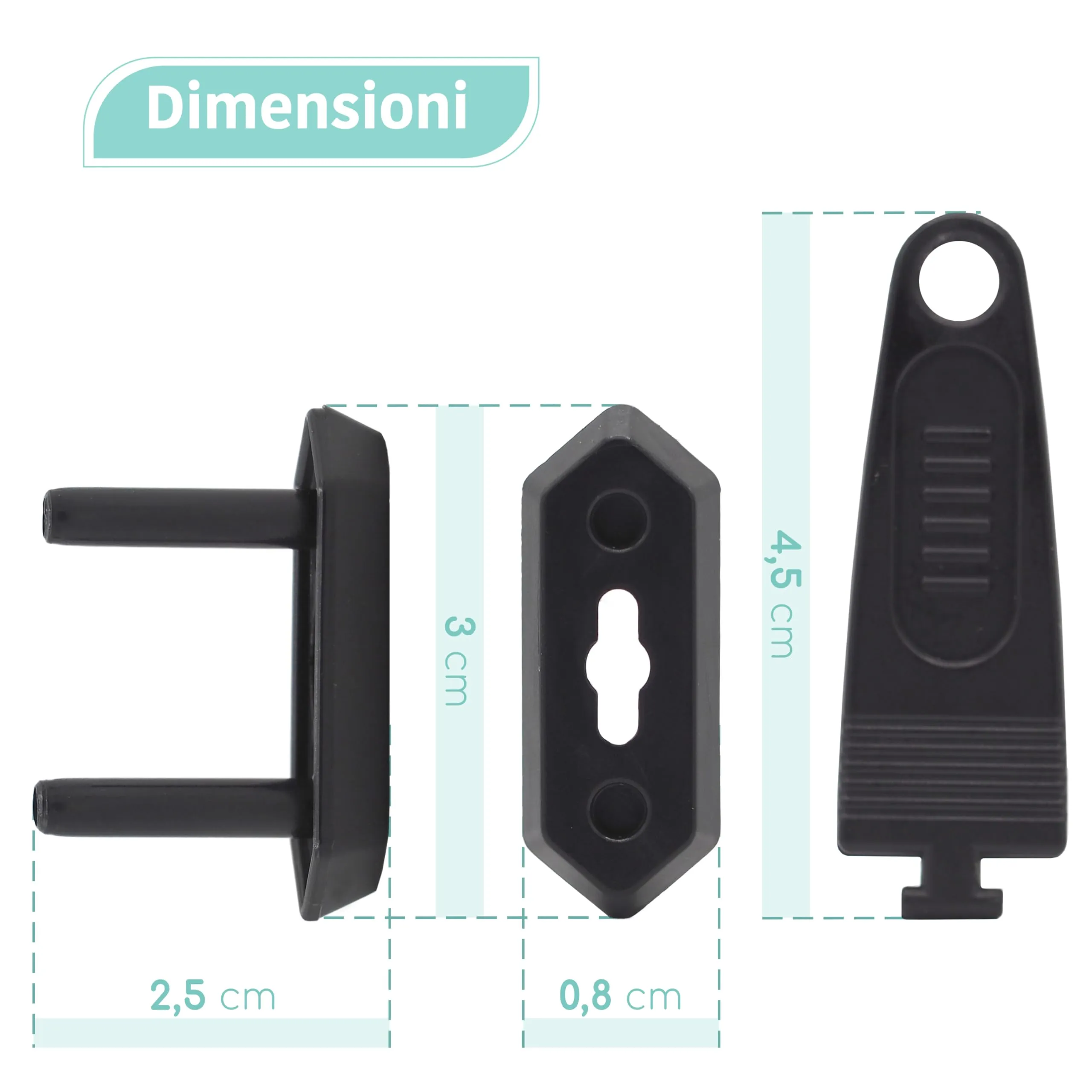 MiniHugs Set 20 Copriprese Universali per Bambini con 2 Chiavi - immagine 6