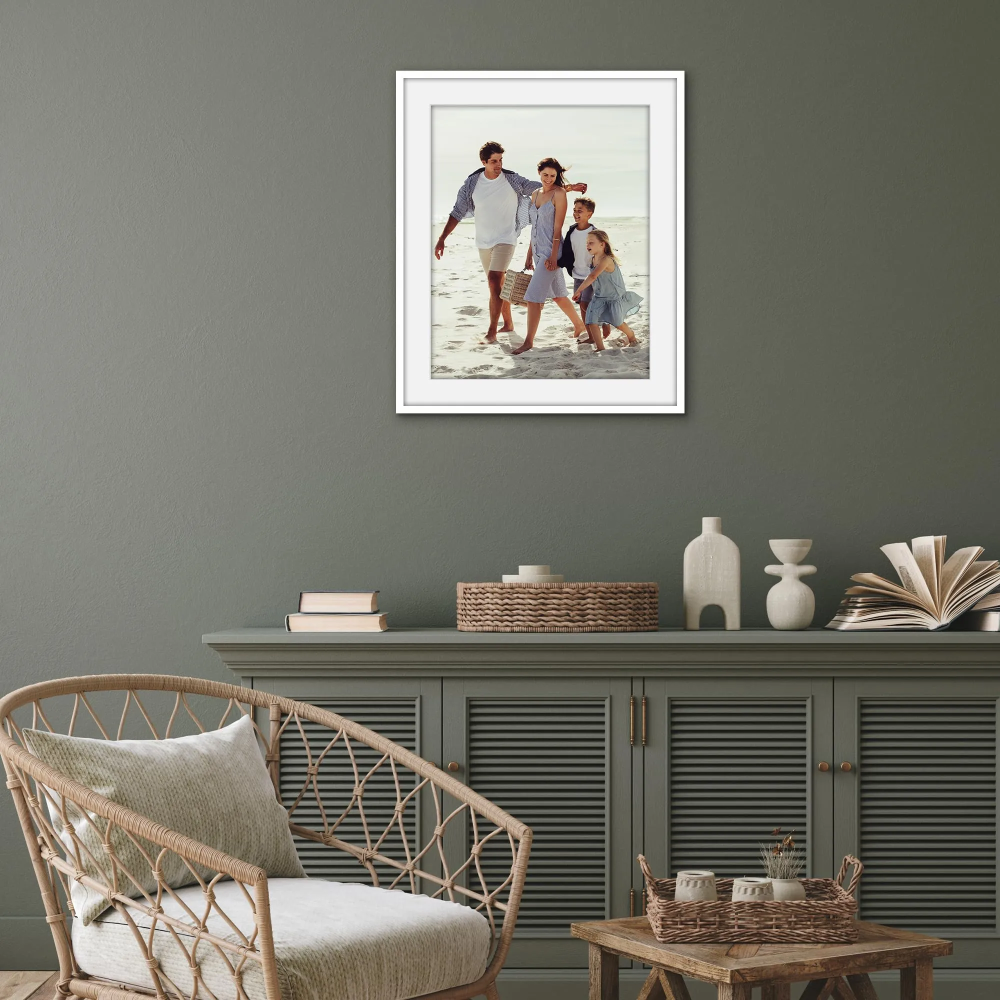 Americanflat Cornice Bianca 50x60 cm con Passepartout 40x50 cm - immagine 5