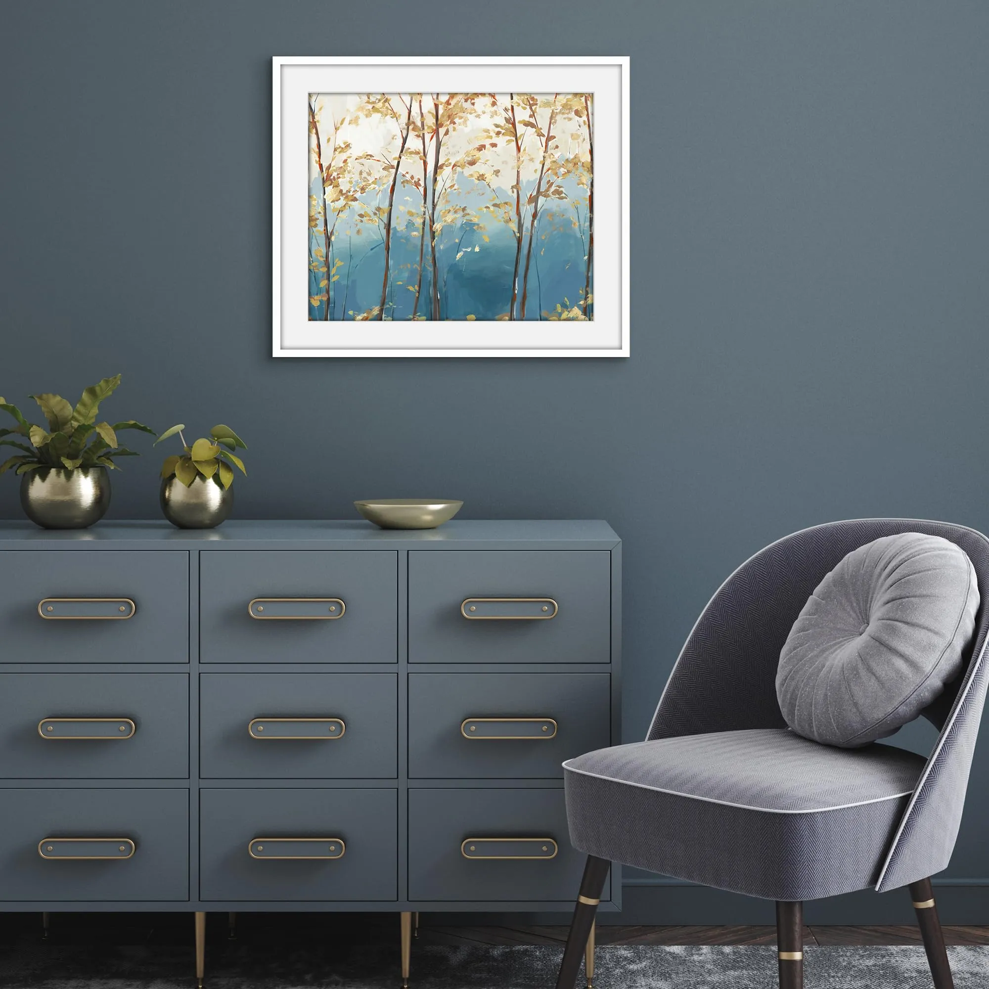 Americanflat Cornice Bianca 50x60 cm con Passepartout 40x50 cm - immagine 7