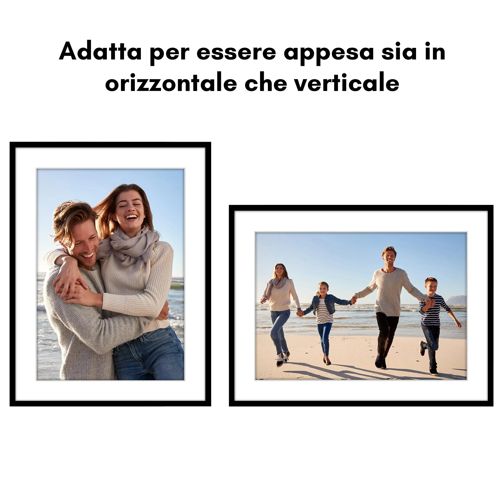 Americanflat Cornice 45x60 cm Nera con Passepartout 35x50 cm - immagine 4
