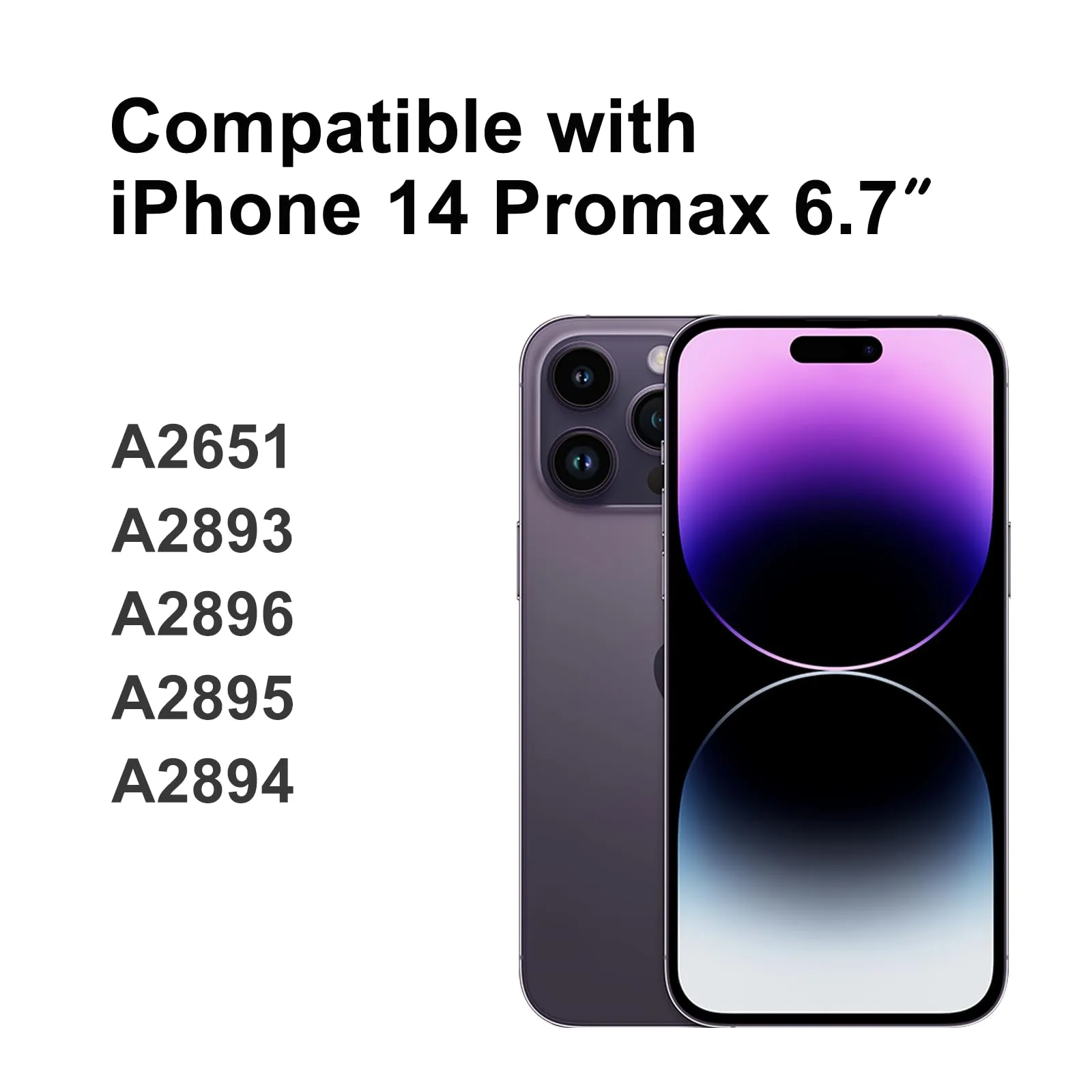 LL TRADER Schermo LCD 6,7'' per iPhone 14 Pro Max con Kit di Riparazione - immagine 2