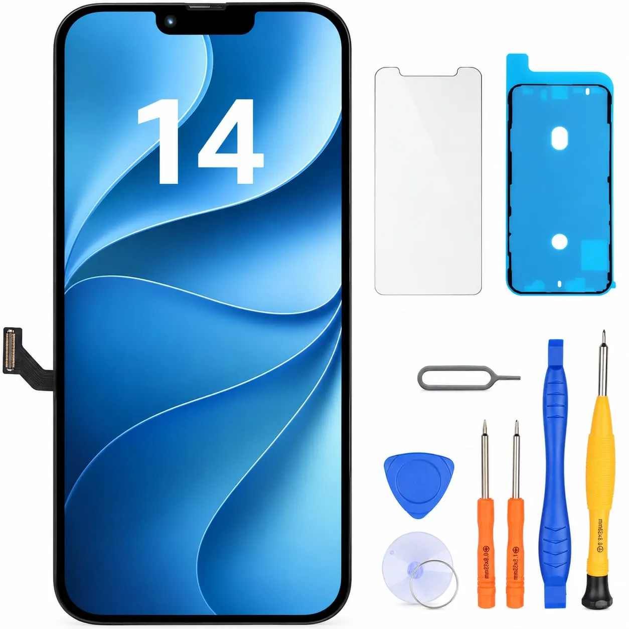 LL TRADER Schermo LCD 6,1'' per iPhone 14 e Kit di Riparazione - immagine 1