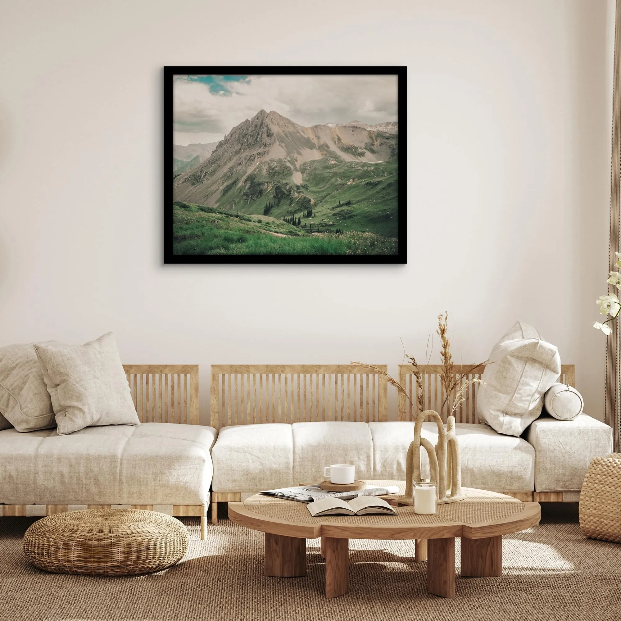 Americanflat Cornice in Legno MDF, 80x100 cm, Nero - immagine 7