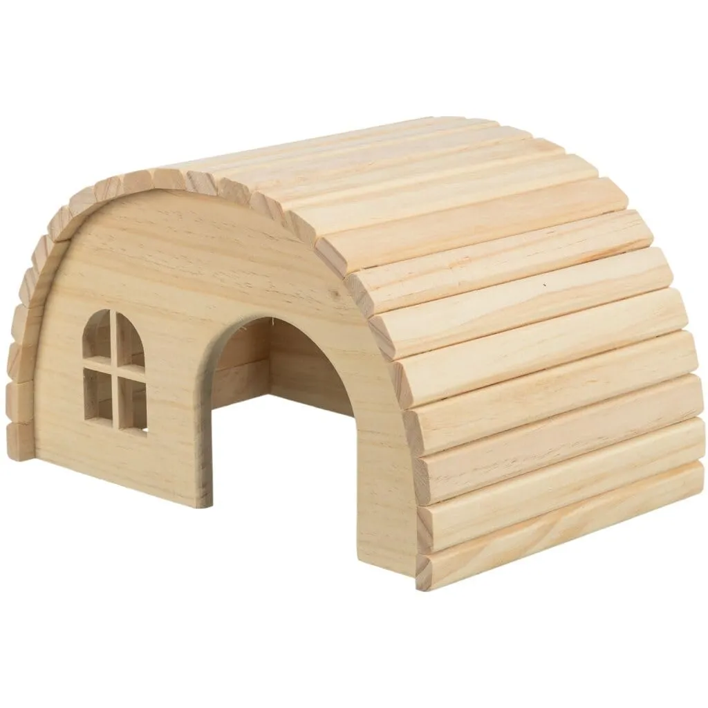Trixie 61272 Casa in Legno per Porcellini d'India, Colore Naturale - immagine 1
