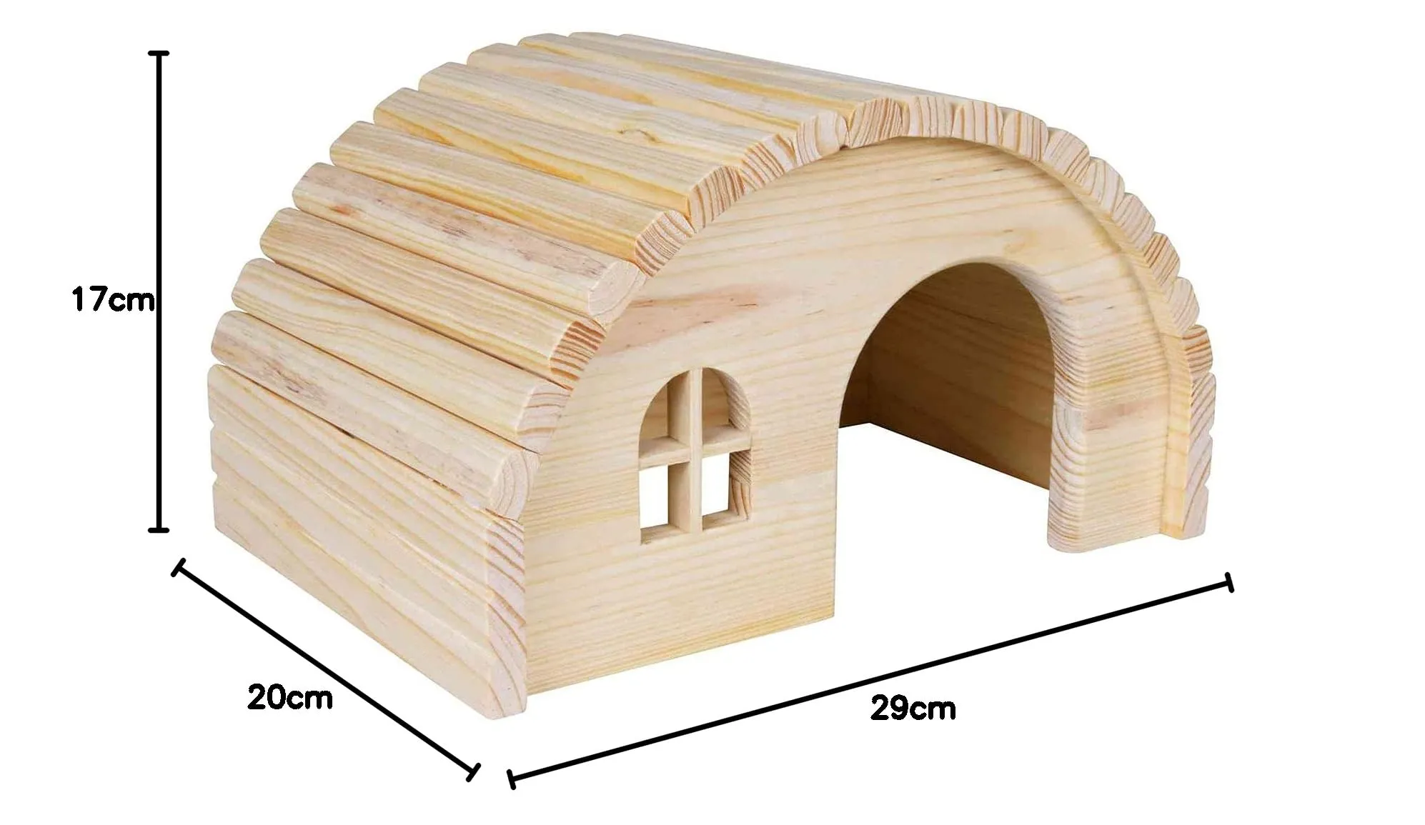 Trixie 61272 Casa in Legno per Porcellini d'India, Colore Naturale - immagine 6