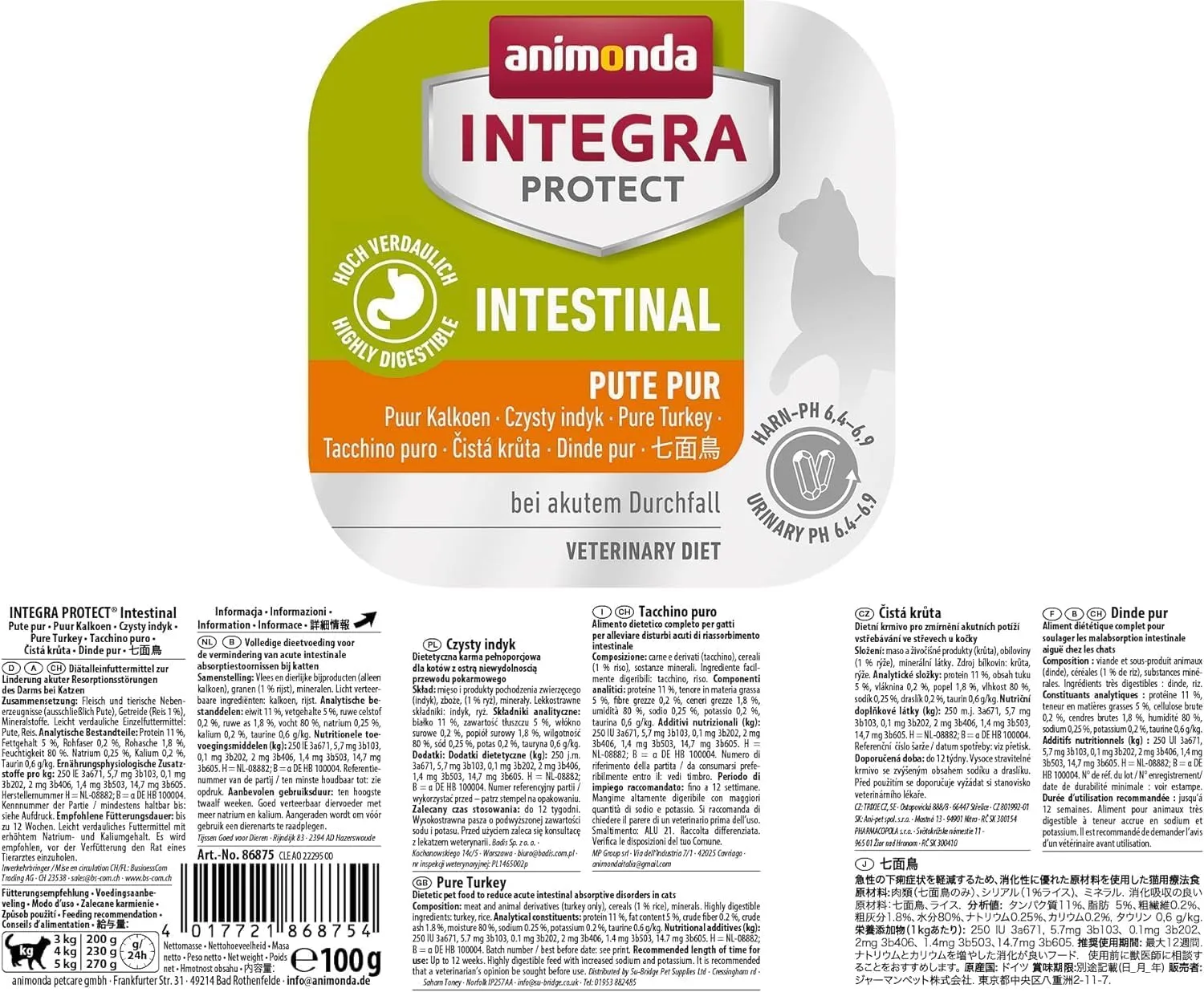 Animonda Integra Protect Intestinal Puro (16 x 100g) - immagine 4