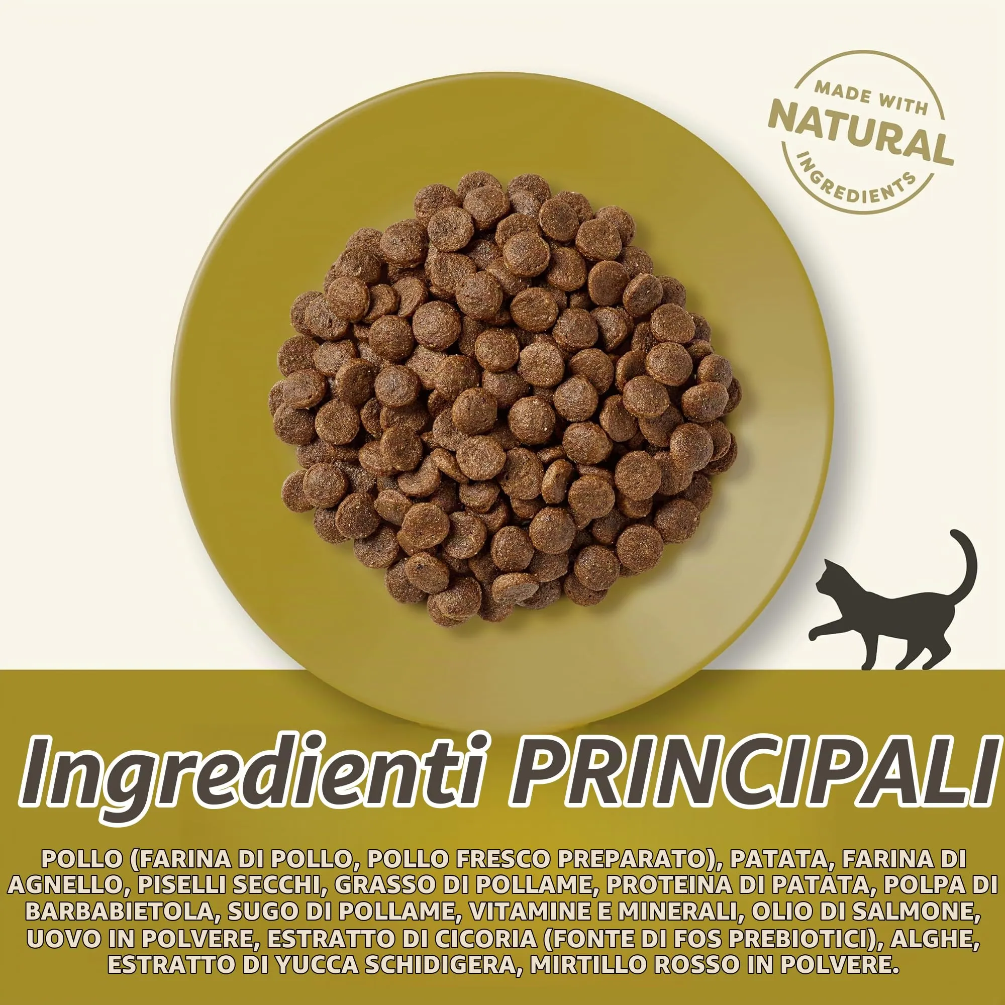 Applaws Complete Naturale Grain Free Pollo con Extra di Agnello Alimento secco per gatti adulti, 400g - immagine 3