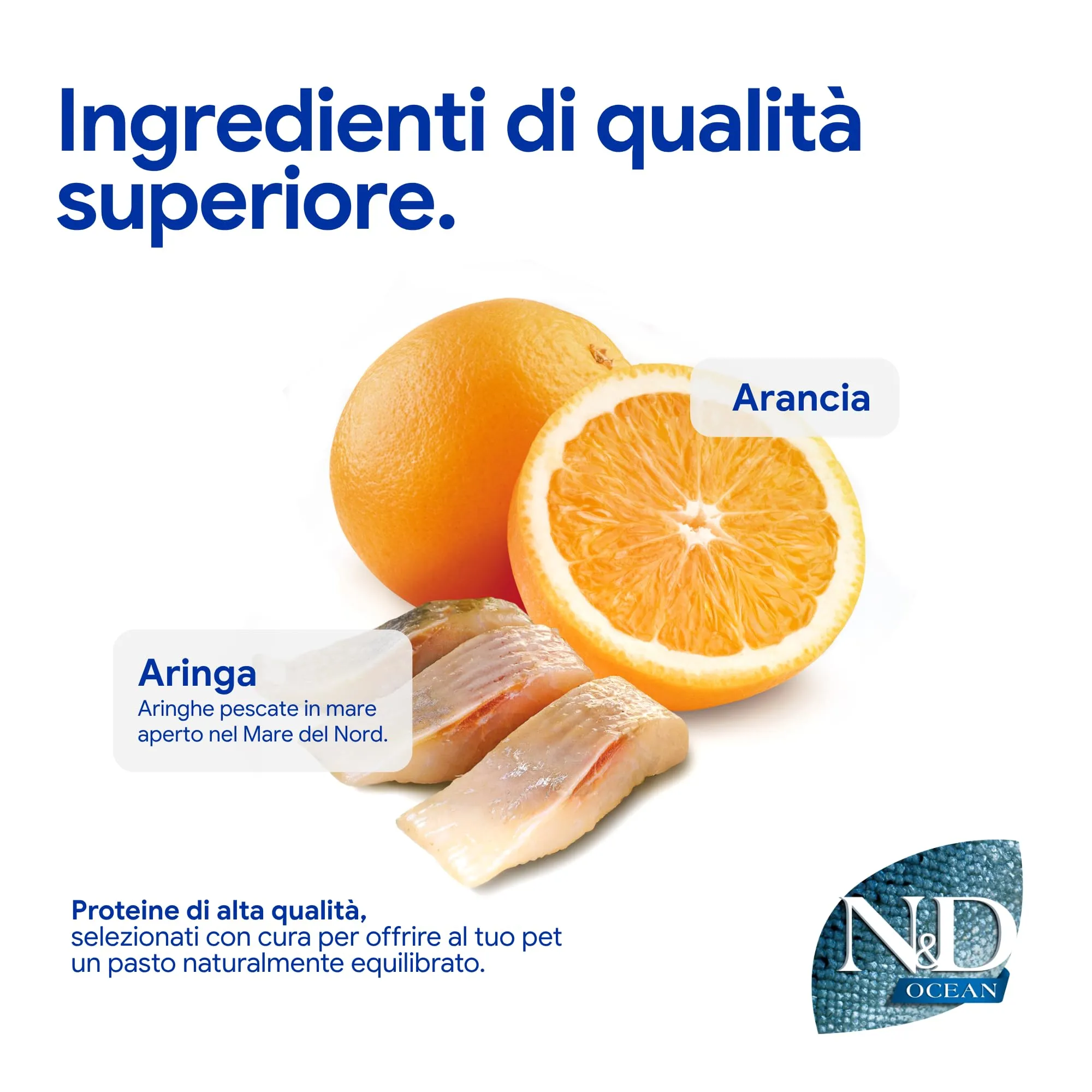 Farmina N&D Ocean Cat Herring and Orange Neutered Adult, 1.5 kg - immagine 4