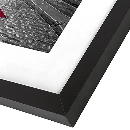 Americanflat Cornice in Legno Nero 28x33 cm (11x13), Vetro Infrangibile - immagine 2