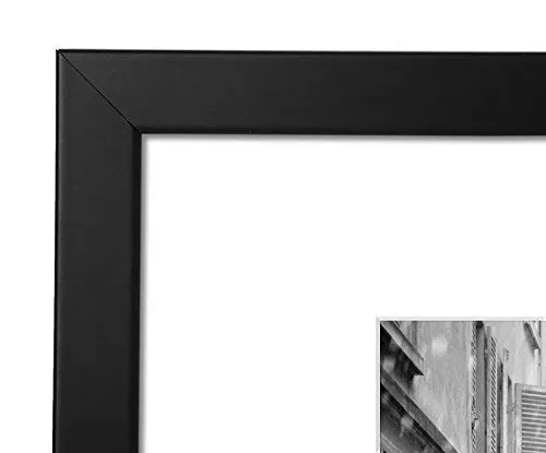Americanflat Cornice in Legno Nero 28x33 cm (11x13), Vetro Infrangibile - immagine 3